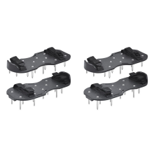 2 Pair of Garden Grass Scarifying Shoes 4.2CM Lawn Spikes Self-Leveling Epoxy Tools Black