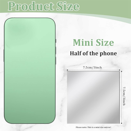 30 PCS Acrylic Mini Mirror Tiles for Crafts and Wall 2