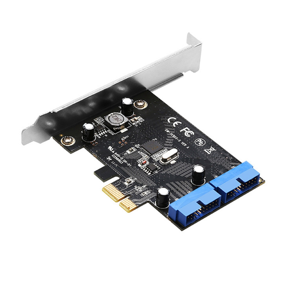 Pci Express Usb 3.0 19 Pin Expansion Card Pcie 1X To 2 Ports 4853981229580