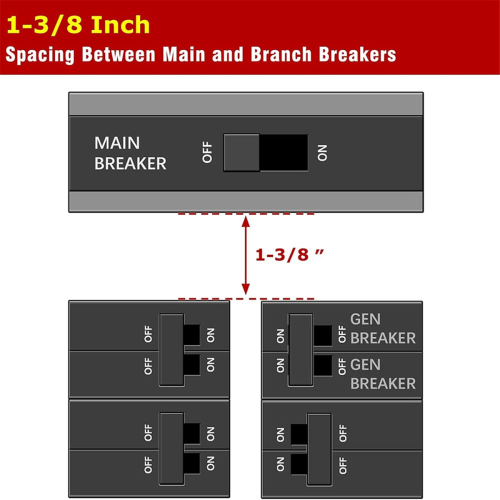 Generator Interlock Kit for D QO or Homeline 150 200 Amp Panels. 1