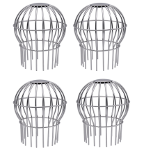 4X Drain Outdoor Roof Anti - Blocking Line Cap Round Net Cover Drainage Floor Leak Gutter Guard Filter-110