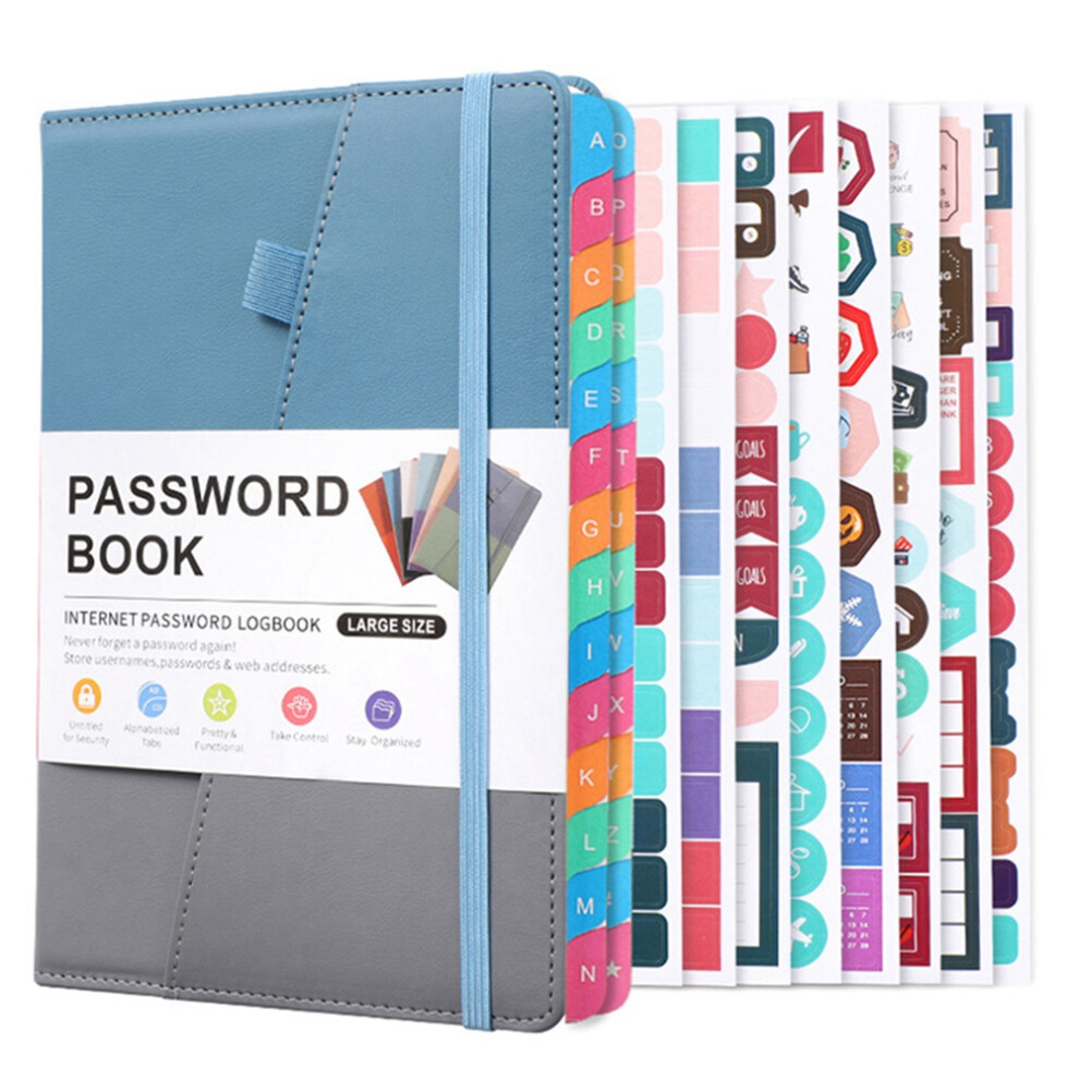 Password Keeper Book With Alphabetical Tabs For Seniors, B 4853956036786