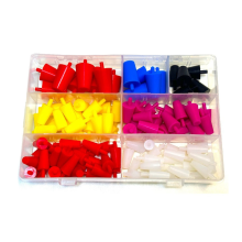 100Pcs Silicone Rubber Tapered Plug Assortment Kits