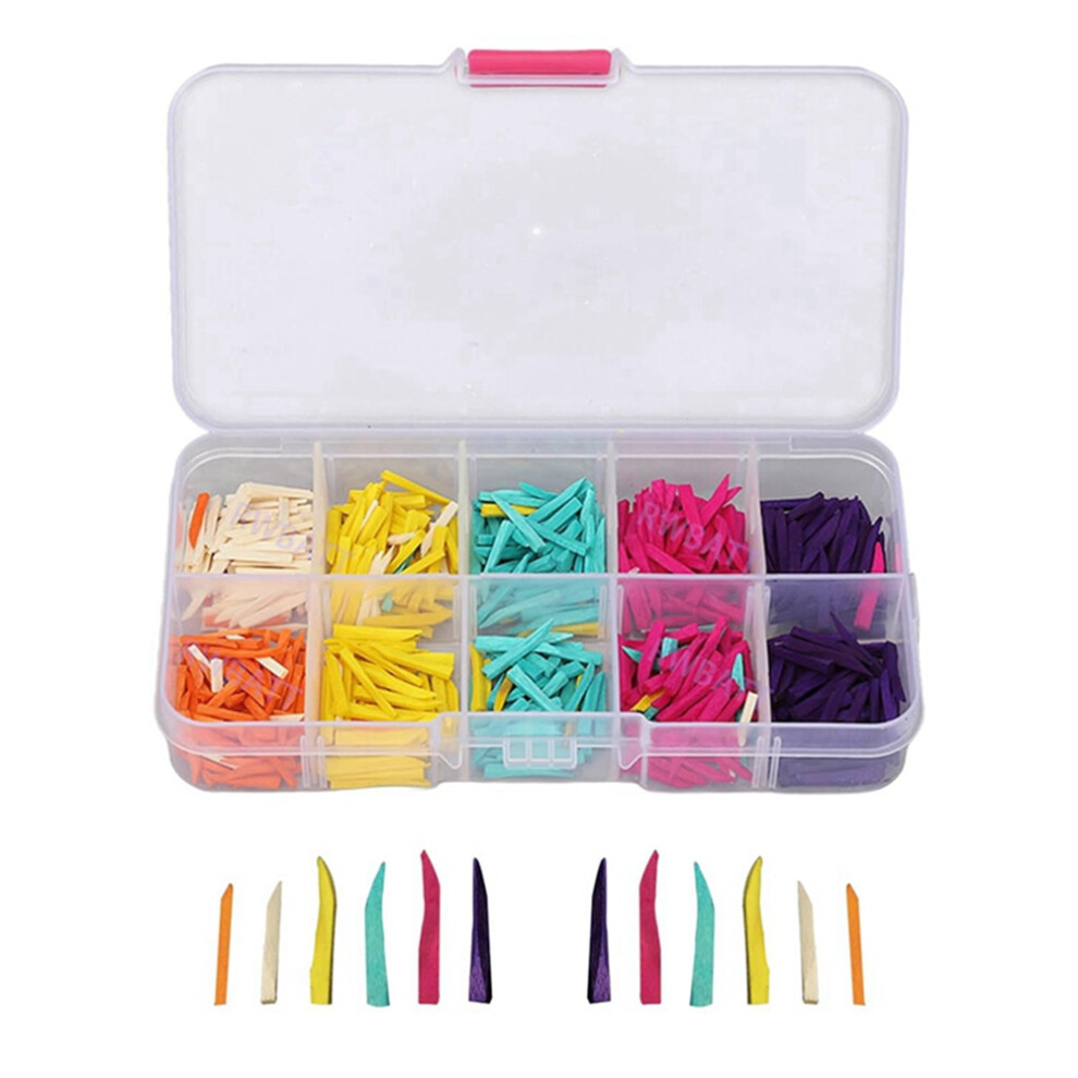 Exogio 600Pcs Dental Wooden Wedges, Wood Matrix Wedges Space Wedge