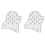 Mesh Scallop Quilting Template Scalloped Patchwork Ruler, 2PCS 3