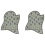 Mesh Scallop Quilting Template Scalloped Patchwork Ruler, 2PCS 1