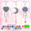 DIY Diamond Paint By Number Wind Chimes Crafts for Kids 6
