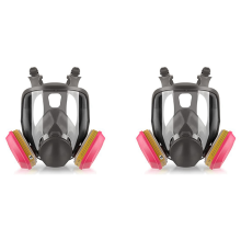 2X Full Face Gas Mask - 6800 Reusable Respirator with 60926 Air Filter for Organic Vapor, Dust, Paint, Formaldehyde