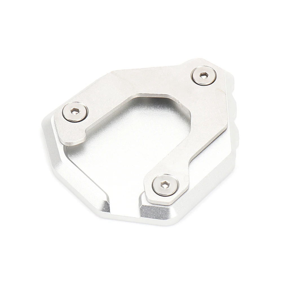 Motorcycle Kickstand Foot Support Plate For (Silver) Silver 4853956042435
