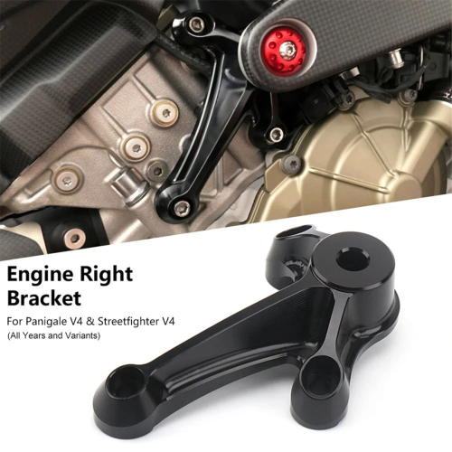 Motorcycle Engine Support Bracket for Streetfighter Black 1