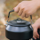1L Portable Kettle Camping Stovetop Teapot with Folding Handle Green 6