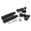 2Pair Highway Engine Guard Crash Bar Foot Pegs for Motorcycle Accessories Rest Black 6