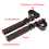 2Pair Highway Engine Guard Crash Bar Foot Pegs for Motorcycle Accessories Rest Black 2