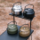 1L Portable Kettle Camping Stovetop Teapot with Folding Handle Green 4