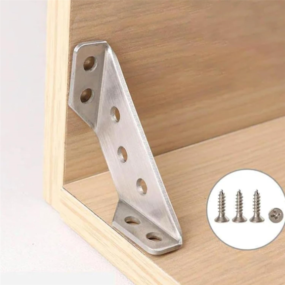 Stainless Steel Furniture Corner Connector,30Pcs Metal Angle Brackets 4853956040912