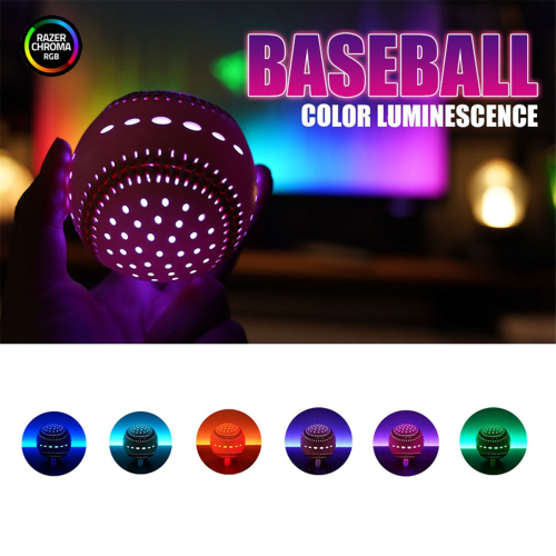 9 Inch Glow in the Dark Baseball,Night Throwing Practice Baseball