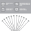 Metal Cocktail Picks Holder Set, 16 Toothpicks Reusable 2