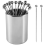 Metal Cocktail Picks Holder Set, 16 Toothpicks Reusable 1