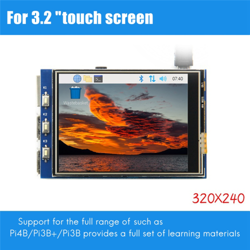 For 3.2 Inch Touch Display LCD 3B+/4B 1