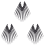 Industries Round Tip Straight Plastic Anti-Static Tweezers Black 30Pcs 1