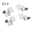 Panel Mount Solar Rack Z Bracket RV Roof Boat Kit,ZJ-02 3