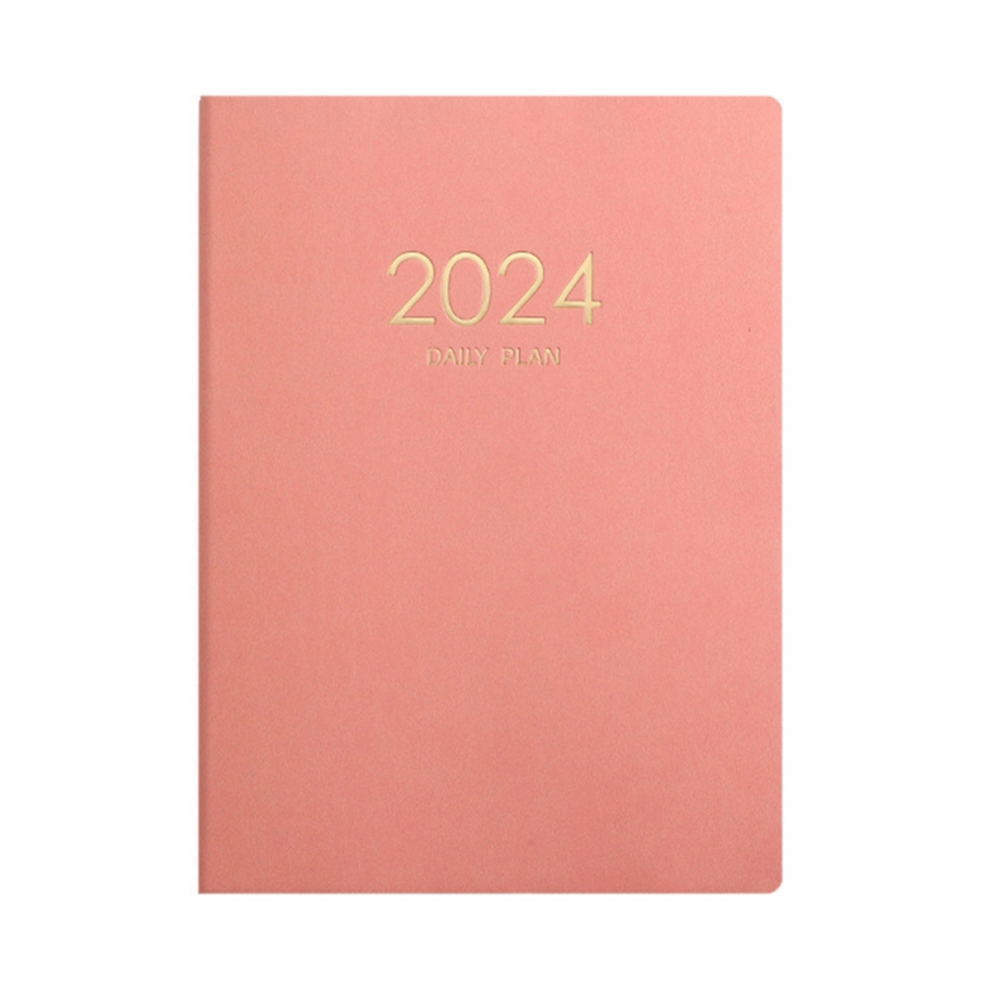 Photos - Notebook  Pink Plan  Calendar Thickened Daily 2024
