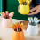 Cute Ceramic Jar Fruit fork Set 304 Stainless Steel Cake C 2