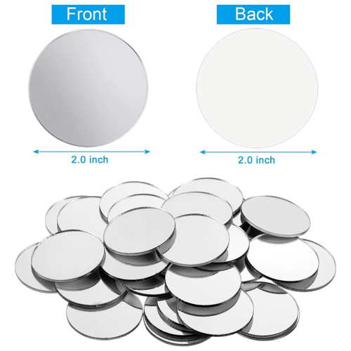 Mini Size Acrylic Round Mirror (100PCS, 2 Inch) 1