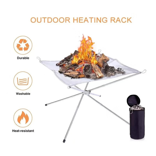 Portable Fire Pit Outdoor Metal Holder Brackets,Medium 1