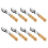 8X Musical Spoons Instrument with Wooden Handle Percussion Irish 1