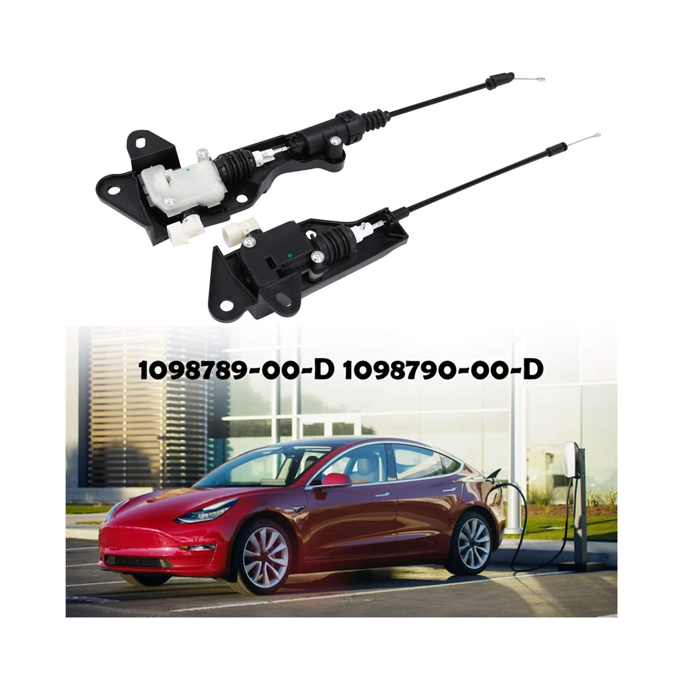 Secondary Release Hood Lock Front Actuator For Model 3 Black 4853956049557