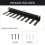 1PCS Multi-Purpose Gym Equipment Storage Rack Heavy Duty 6