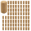 400Pcs Straight Wood Corks Wine Stopper Bottle Cone Type Plug Sealing Cap 1