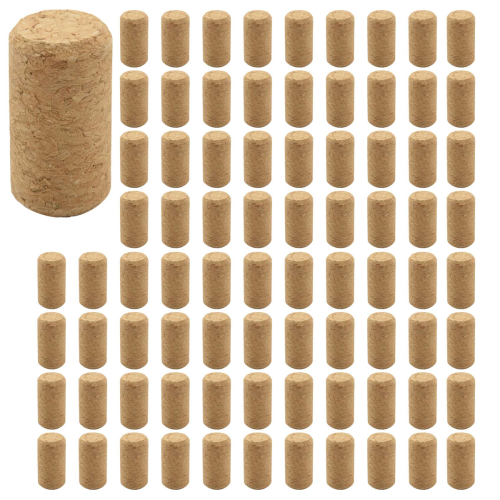 400Pcs Straight Wood Corks Wine Stopper Bottle Cone Type Plug Sealing Cap