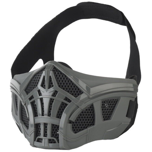 Tactical Protective Mask Scorpion Mask Adjustable Fast Helmet for CS Airsoft Paintball (BKD)