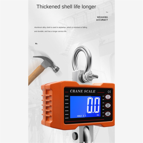 Digital Crane Scale 1000Kg Hanging Scale-Orange 2