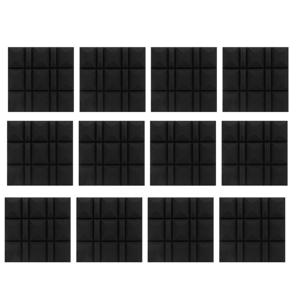 12Pcs Sound Absorbing Proofing Wall Insulation Cotton Soundproof 4853956058399