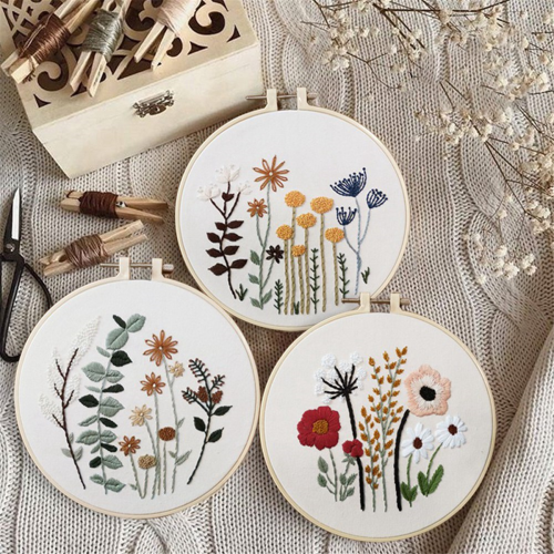 5-Piece Embroidery Set, Beginner Handmade Material Package 1
