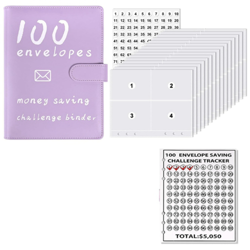 Budgeting Binder Budget Book Cash Saving Challenge Box Kit ()