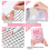 Budgeting Binder Budget Book Cash Saving Challenge Box Kit (Pink) 6
