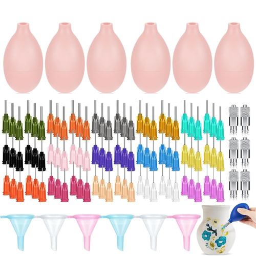 108PCS Skid Trailer Bottles for Pottery 6PCS Precision Applicator