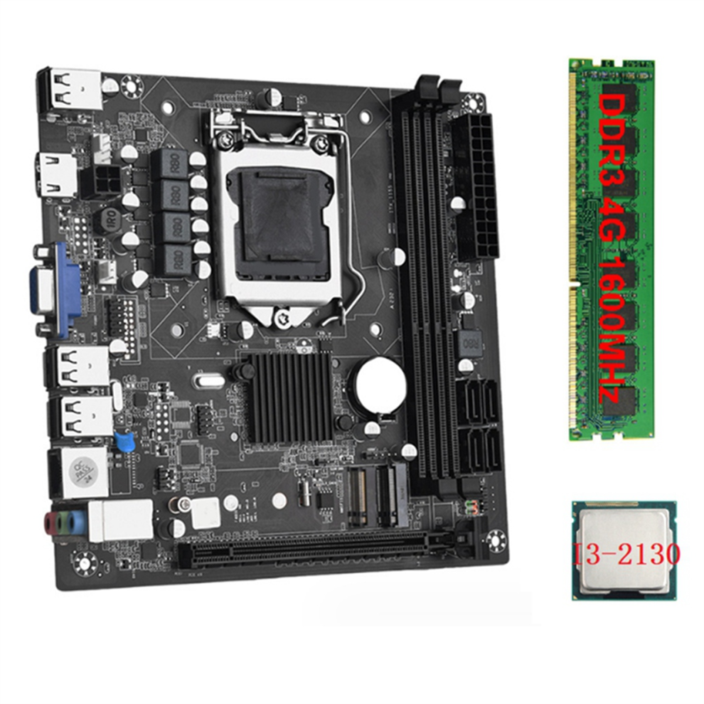 Itx H61 Desktop Motherboard +I3-2130 +1X Ddr3 1600Mhz 4G Ram Cpu Lga 4853956057699
