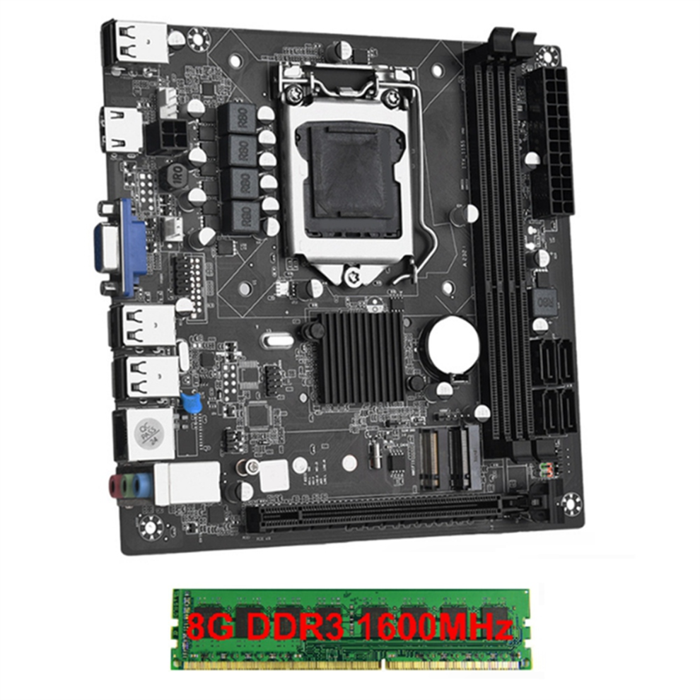 Itx H61 Desktop Motherboard With 1X8g Ddr3 1600Mhz Ram Cpu Lga 1155 4853956057767