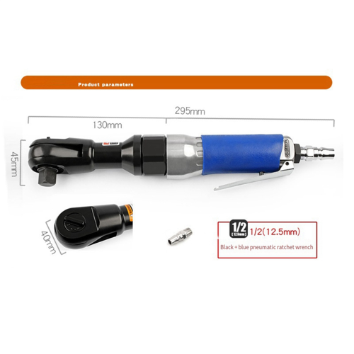 Air Ratchet Wrench 90-Degree Heavy-Duty Right-Angle Pneumatic Trigger 1