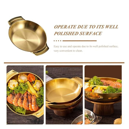 2Pcs Binaural Ramen Pots Siamese Instant Noodle A