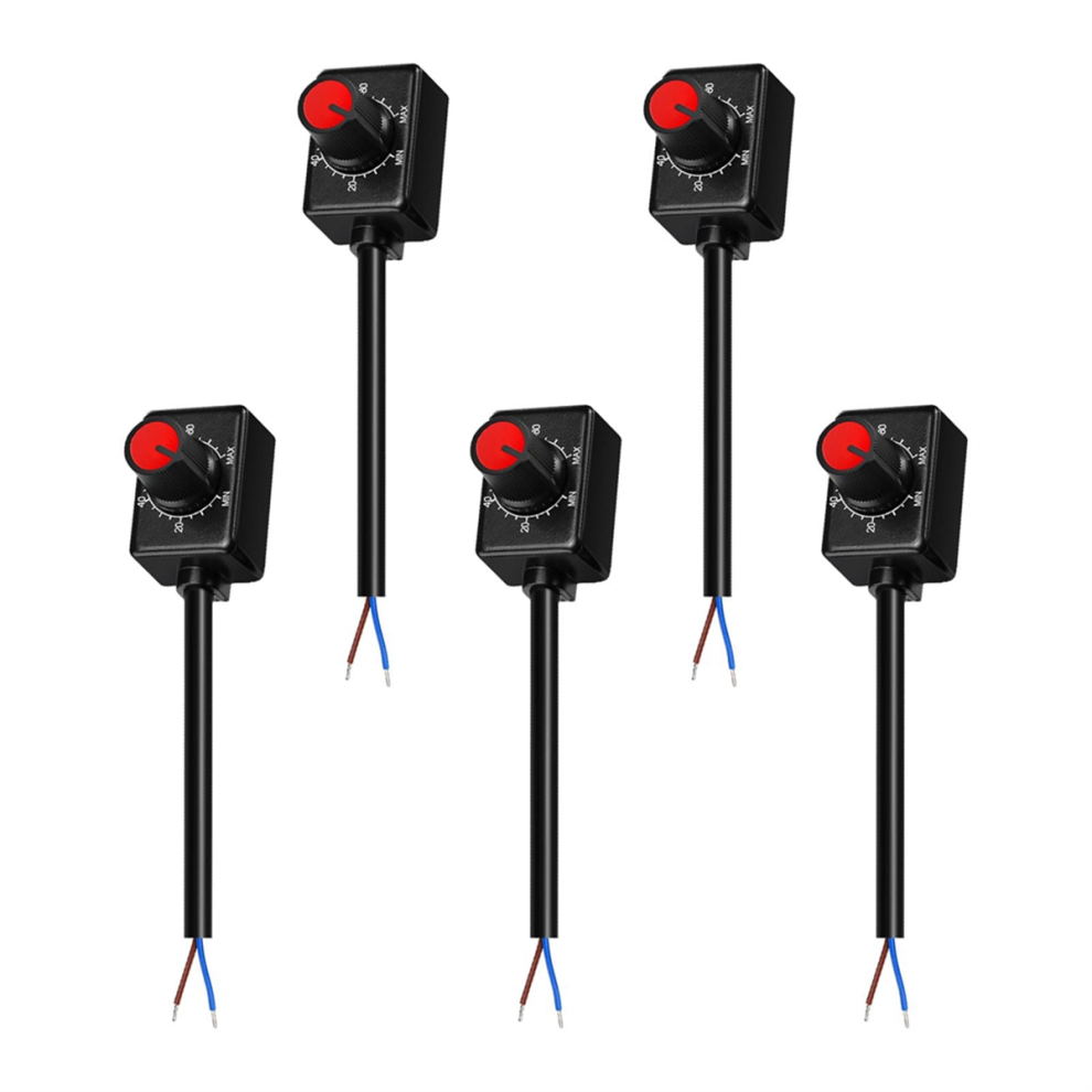 5Pcs Dc0/1-10V Knob Led Dimmer,Low Voltage Passive Dimmer Pwm Dimming 4853956056005