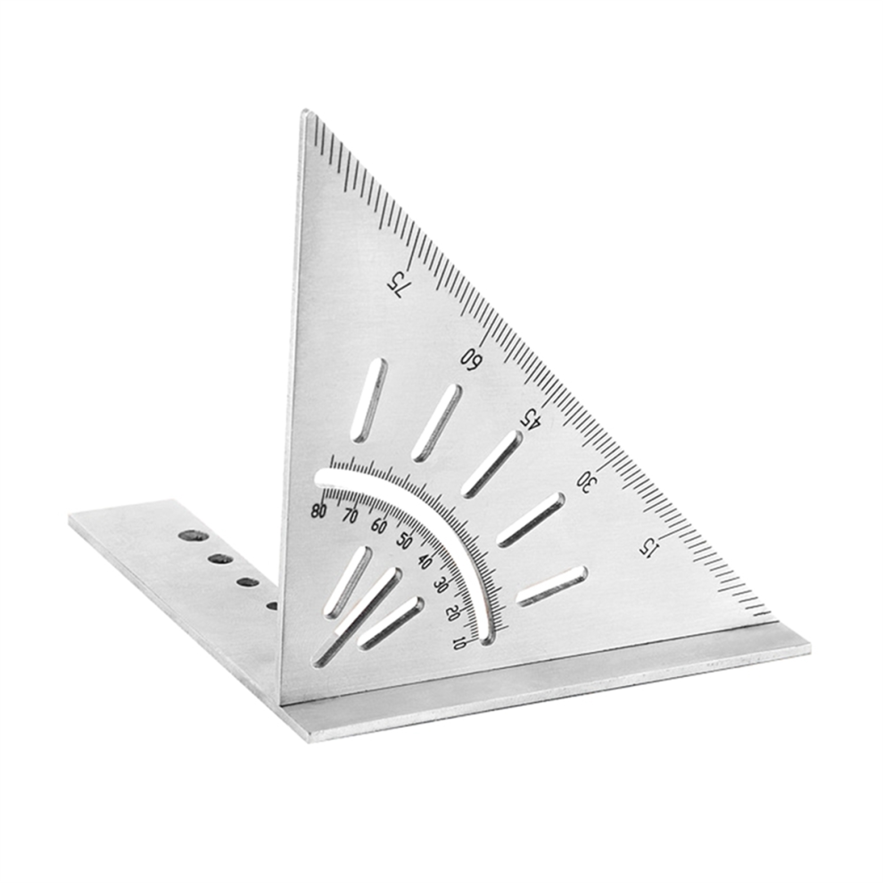 Woodworking Scriber Passing Ruler Stainless Steel 45Degrees 90Degrees 4853956055275