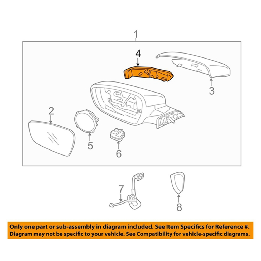 Wing Mirror Indicator Turn Signal Lamp Led Side Repeater Light 4853956055039