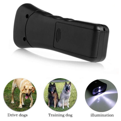 Dog Repeller Dual Sensor Ultrasound LED Laser USB 75g 2