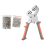 Grommet Eyelet Pliers Kit, 1/4 in 6mm 3/8 10mm Tool Kit 2